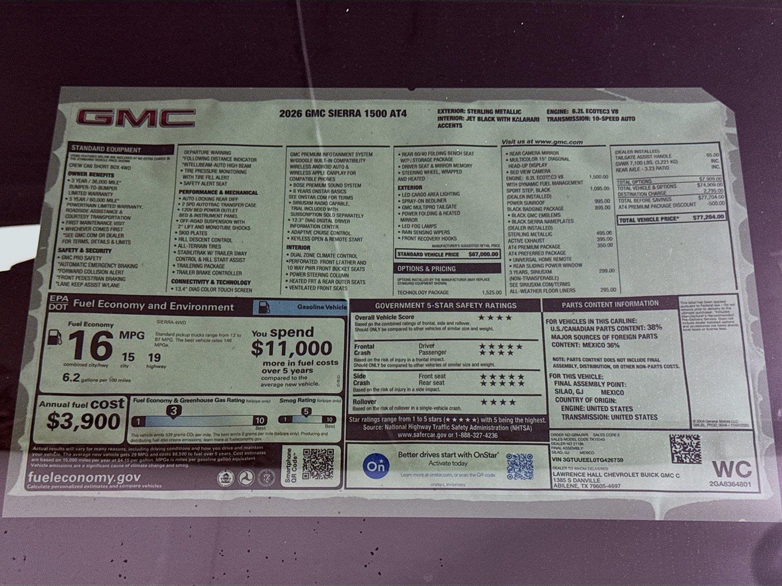 2026 GMC Sierra 1500 AT4 - Photo 20