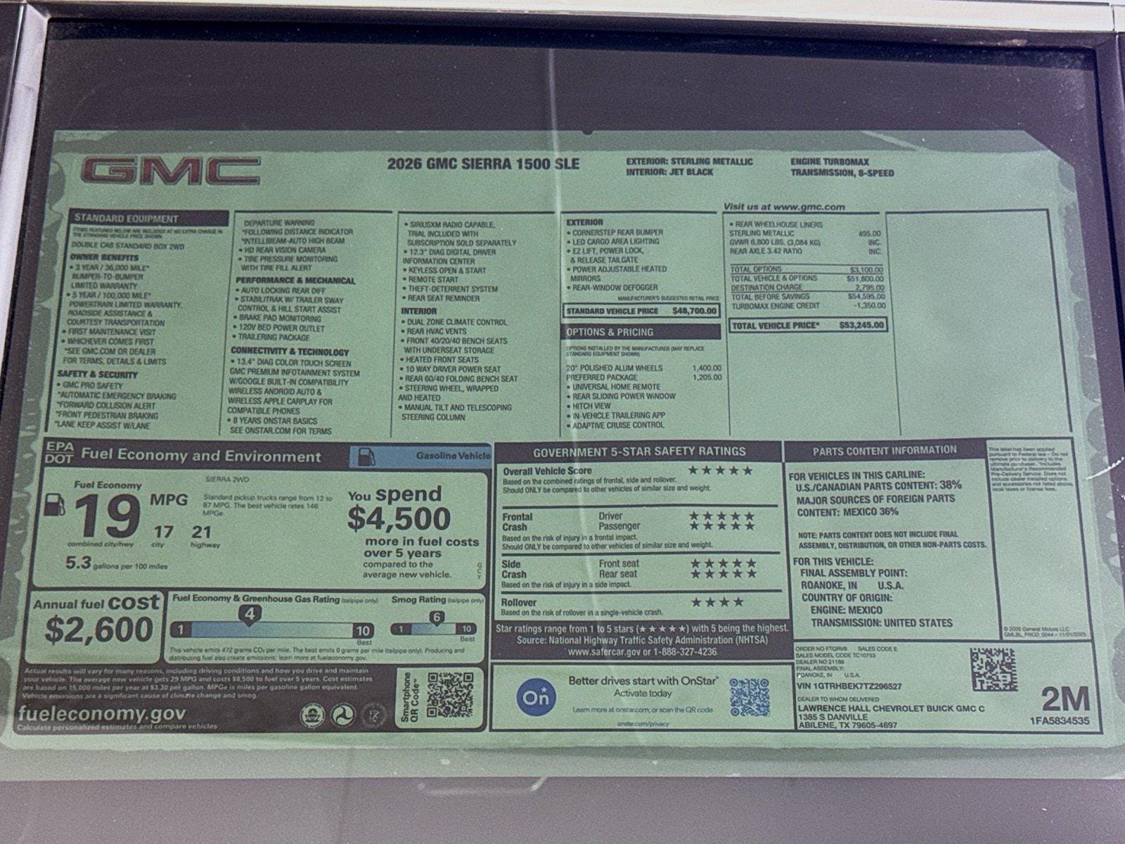 2026 GMC Sierra 1500 SLE - Photo 20