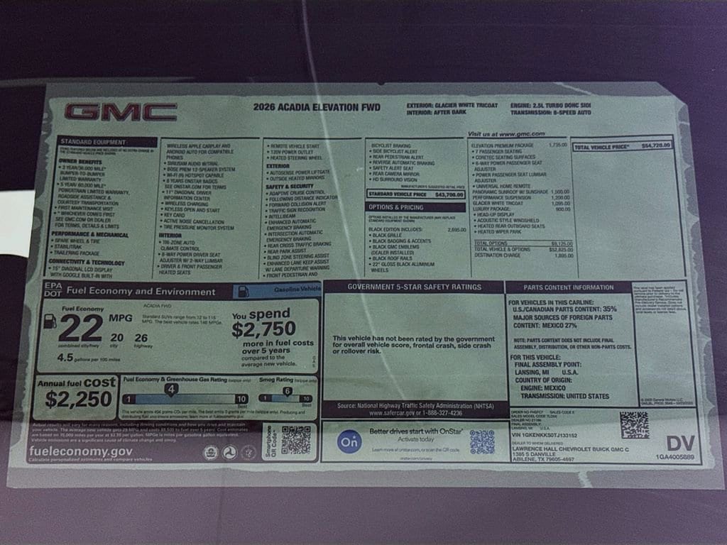 2026 GMC Acadia Elevation - Photo 20