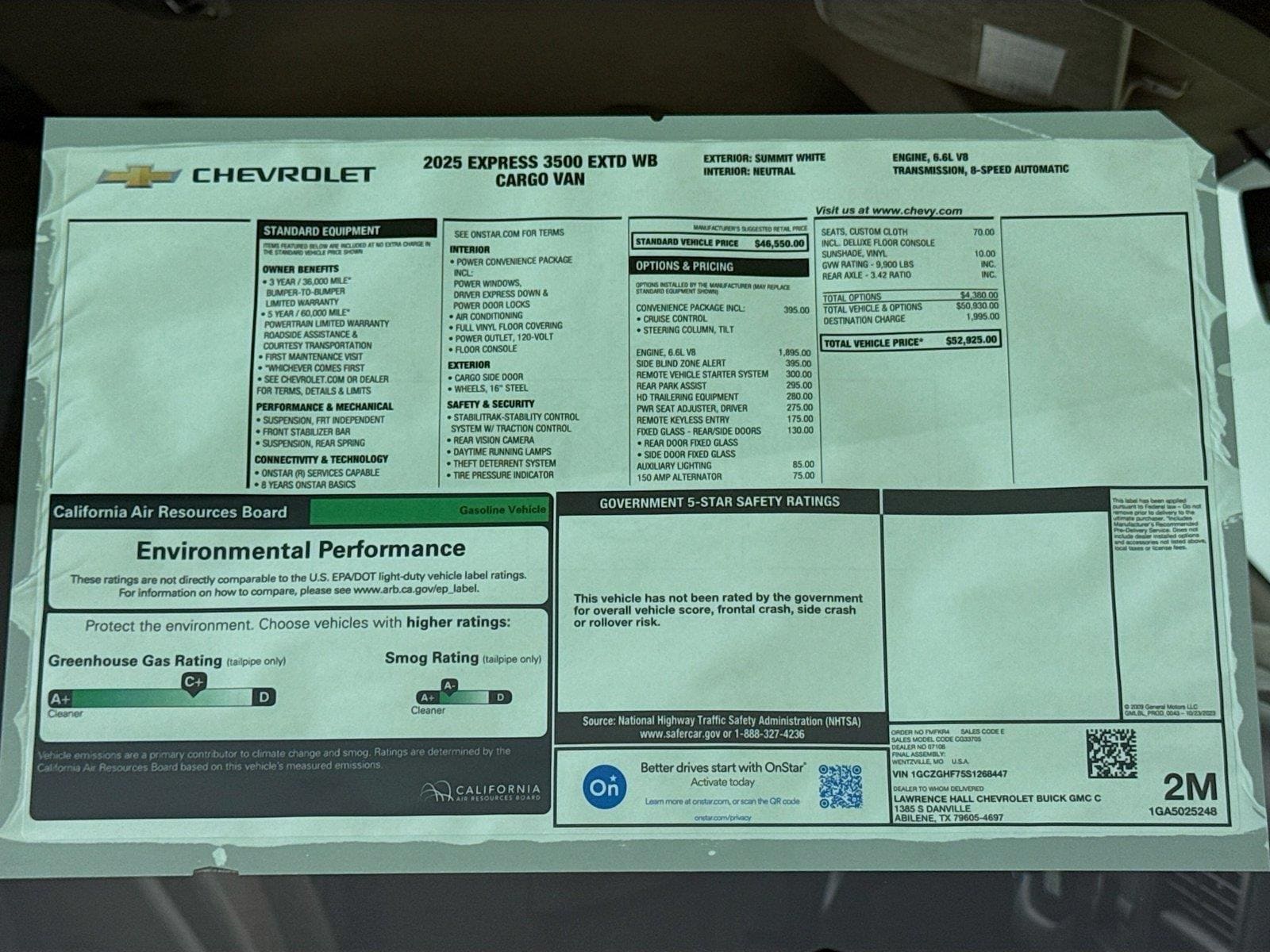 2025 Chevrolet Express Cargo Work Van - Photo 17