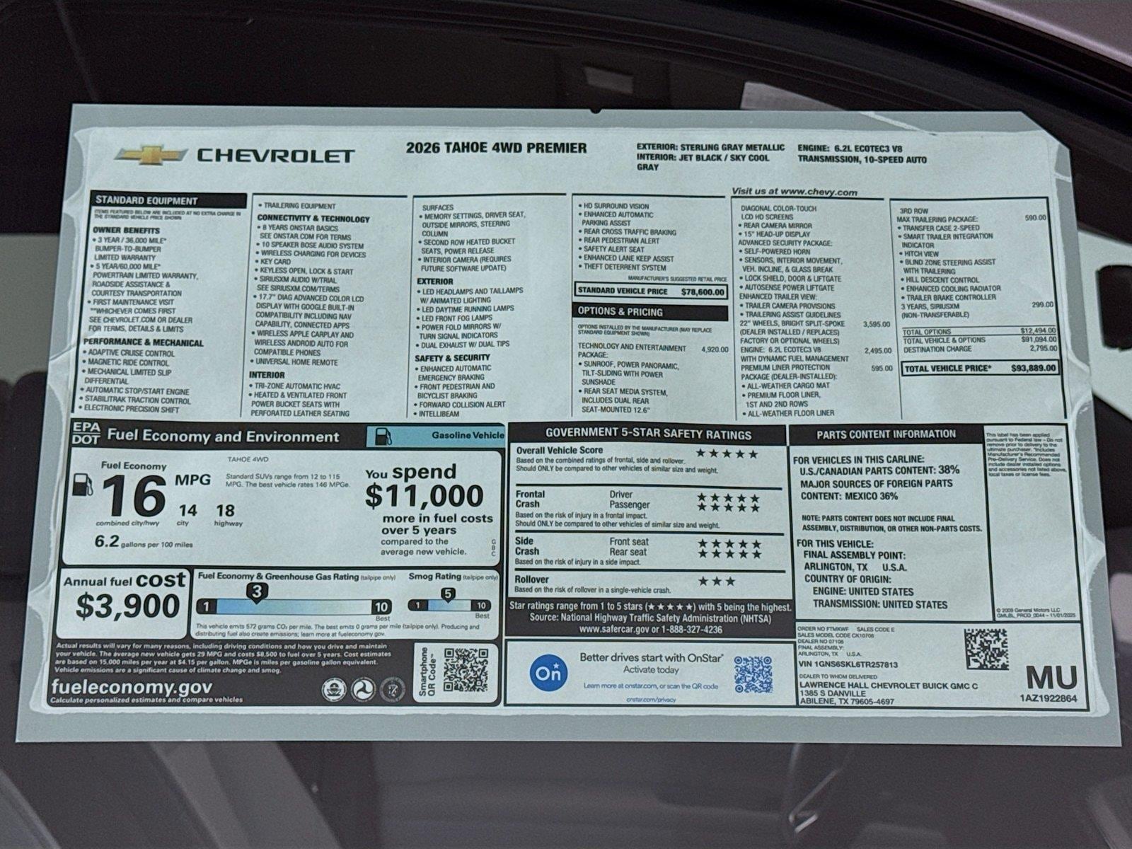 2026 Chevrolet Tahoe Premier - Photo 21