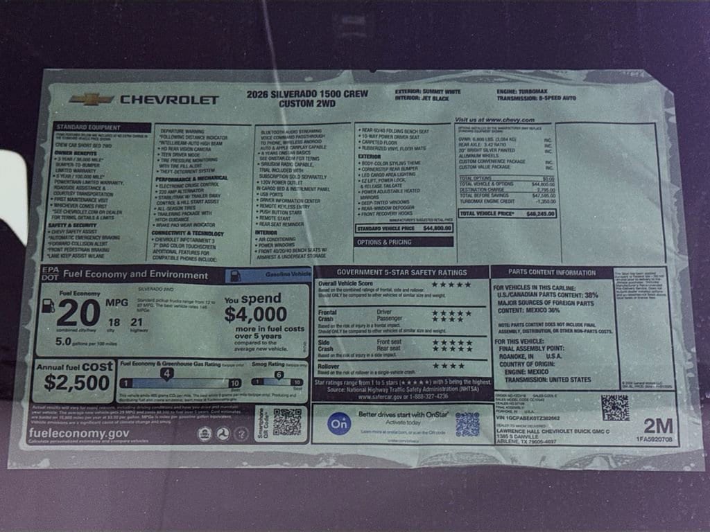 2026 Chevrolet Silverado 1500 Custom - Photo 20