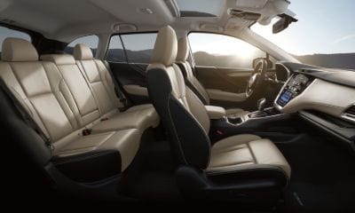 Subaru Outback interior seating shown from the side