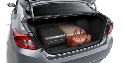 Honda Accord trunk packed with luggage