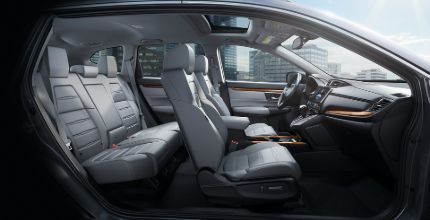 interior seats of a Honda CR-V viewed from the side