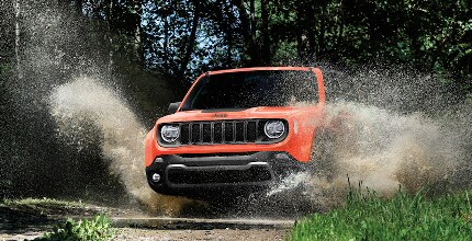 Jeep Renegade Jeep Renegade driving through water