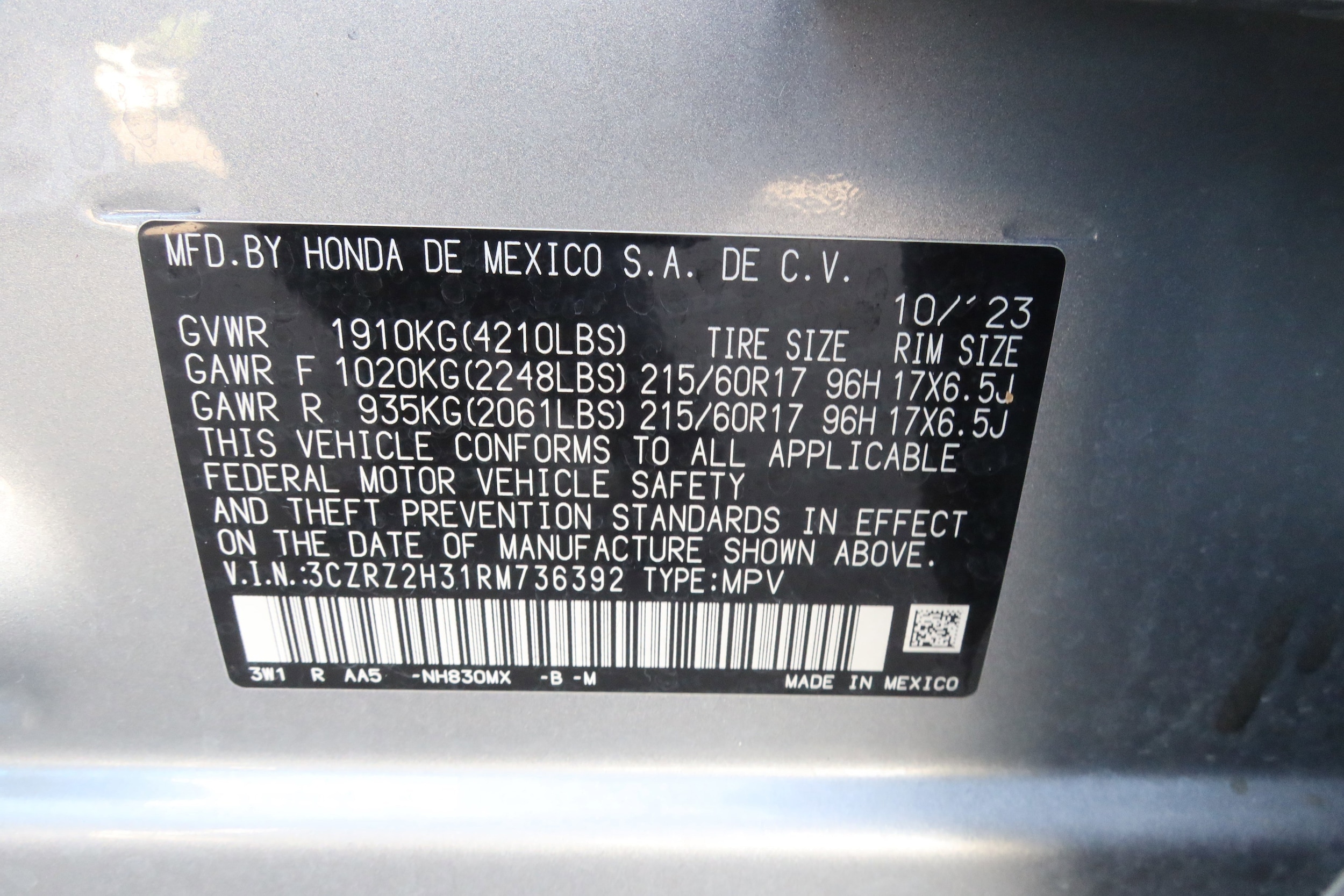 2024 Honda HR-V LX - Photo 34
