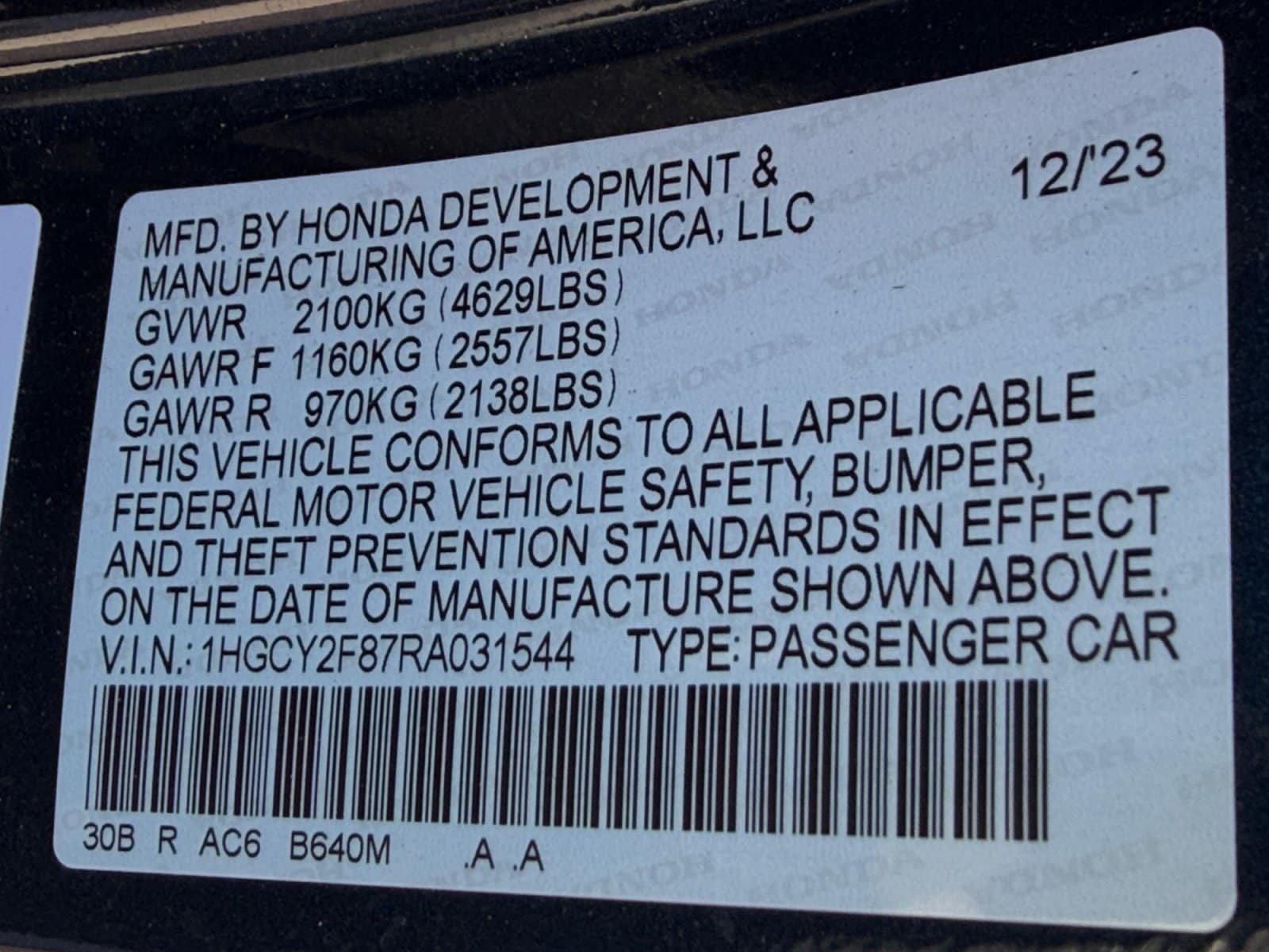2024 Honda Accord Hybrid Touring - Photo 35