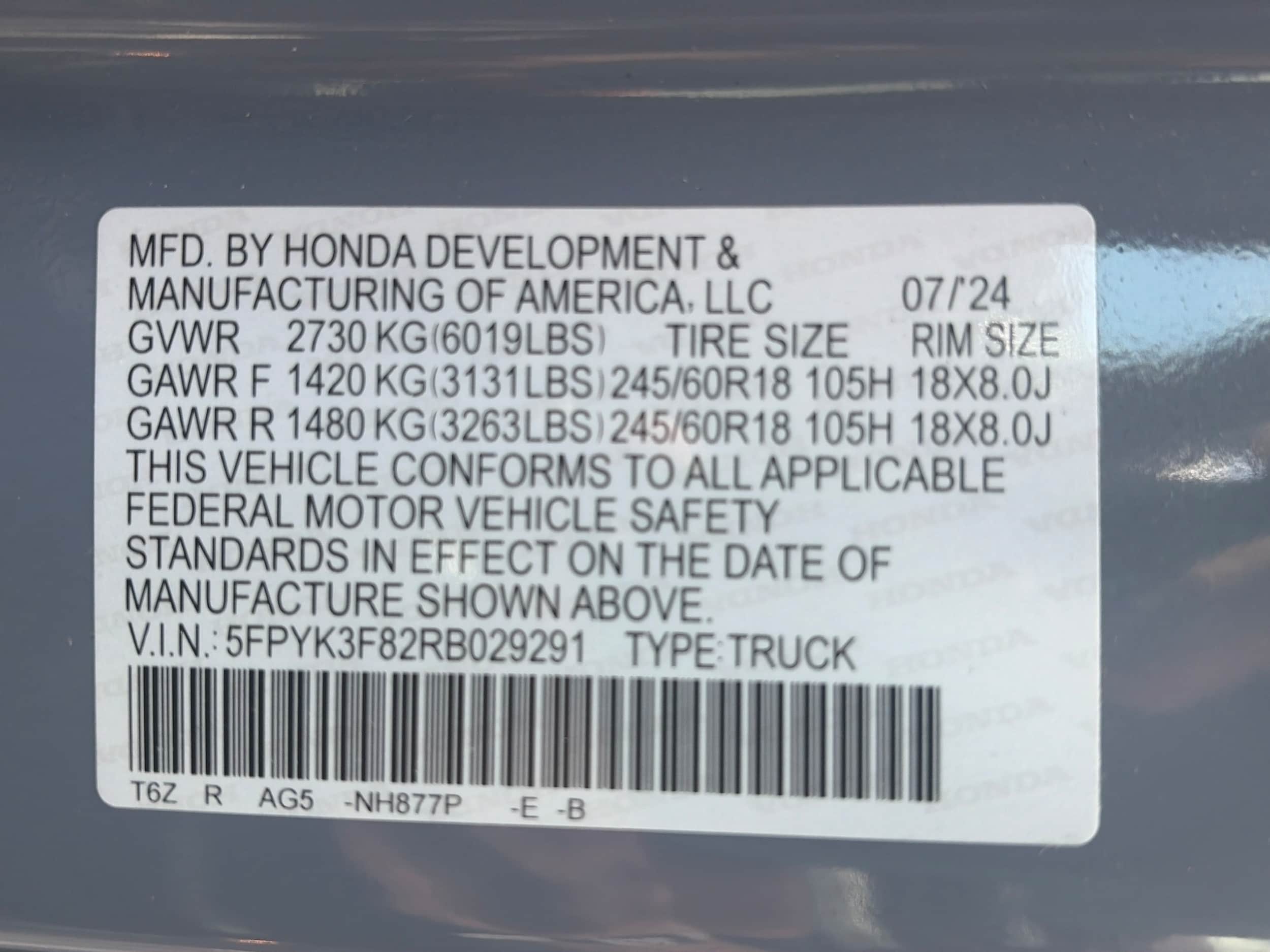2024 Honda Ridgeline Black Edition - Photo 36