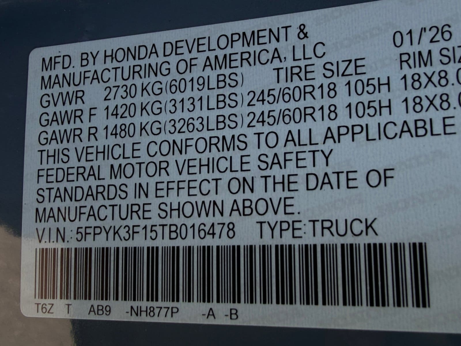 2026 Honda Ridgeline Sport - Photo 34