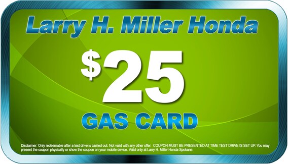 Gas Car Coupon In Spokane Wa Larry H Miller Downtown Honda Spokane