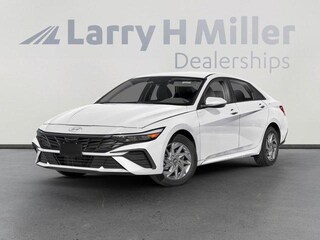 2026 Hyundai Elantra Hybrid Blue Sedan