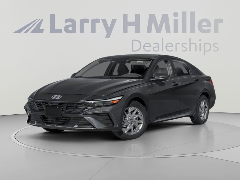 New 2026 Hyundai Elantra Hybrid Blue Sedan