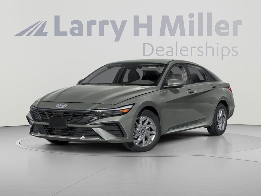 New 2026 Hyundai Elantra Hybrid Blue Sedan