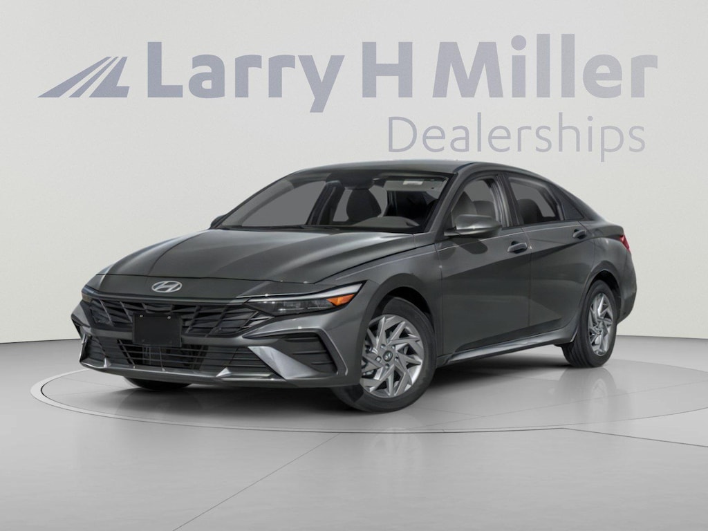 New 2026 Hyundai Elantra Hybrid Blue Sedan
