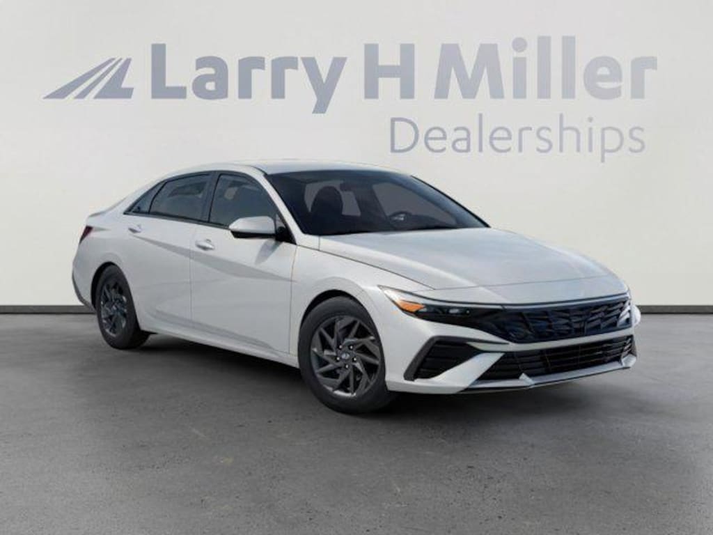 New 2026 Hyundai Elantra Hybrid Blue Sedan
