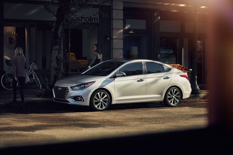 Hyundai Accent hyundai accent sedan side view