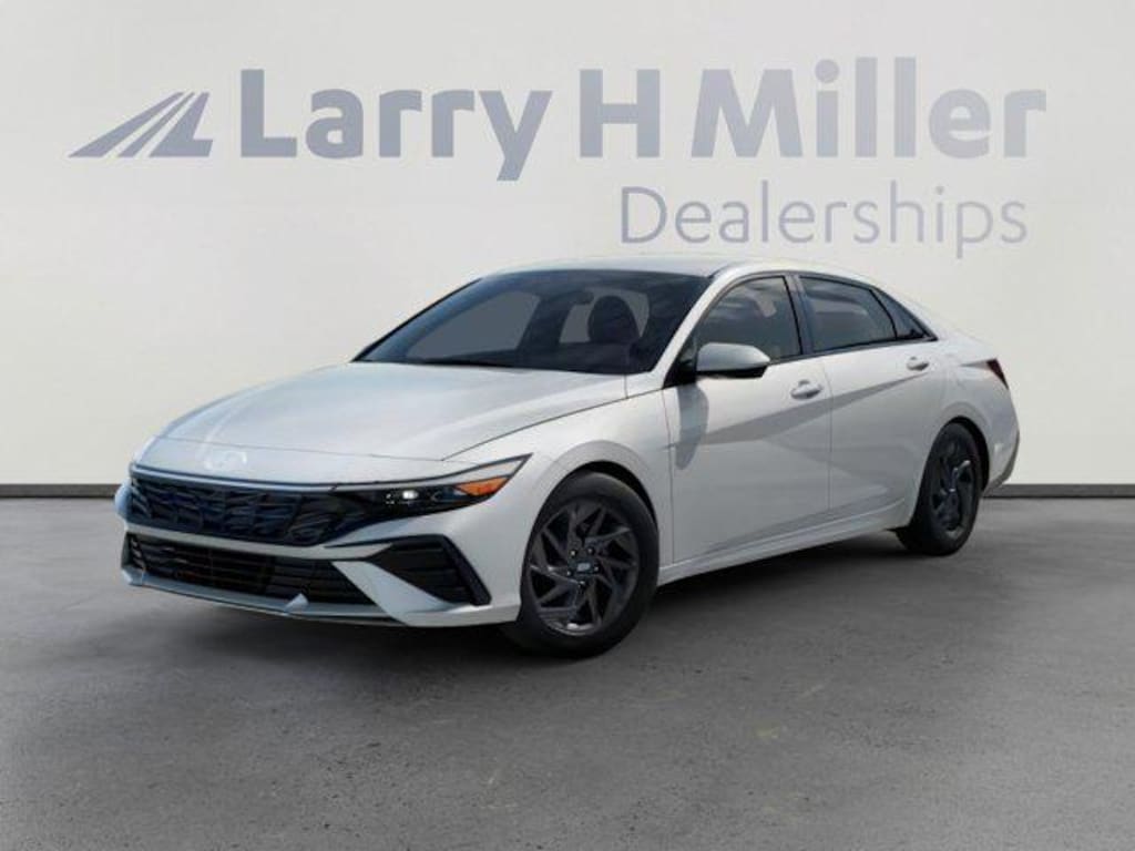 New 2026 Hyundai Elantra Hybrid Blue Sedan