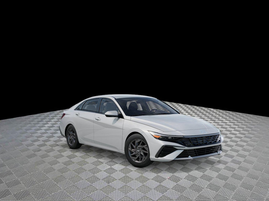 New 2026 Hyundai Elantra Hybrid Blue Sedan