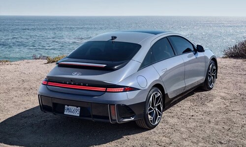 IONIQ 6 Hyundai IONIQ 6 exterior image rear angle view
