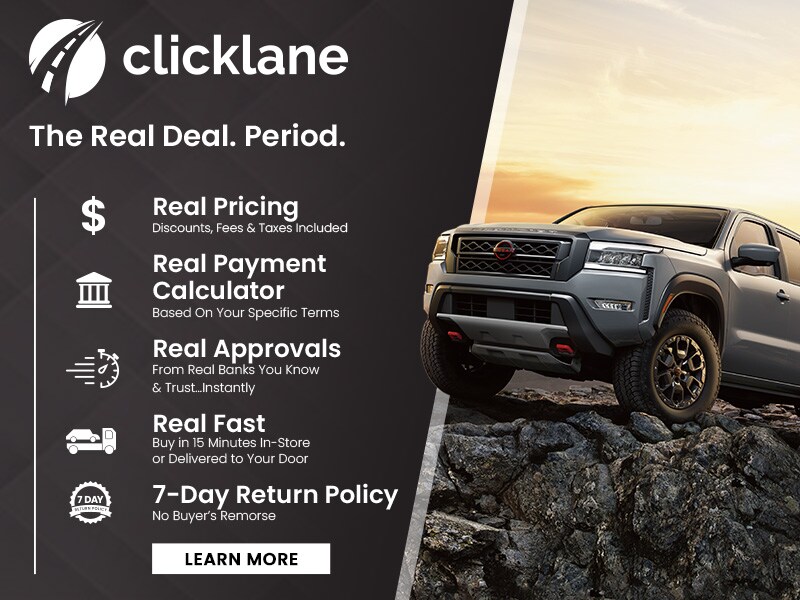 Clicklane: Real Pricing, Real Payment Calculator, Real Approvals, Real Fast.