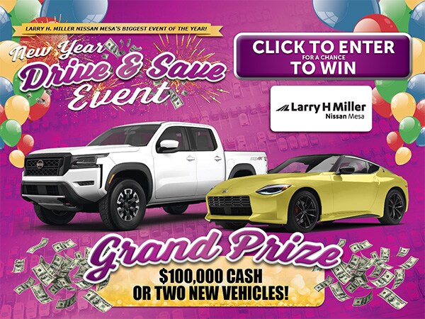 Click to Enter for a chance to Win $100,000 Cash or two new vehicles!