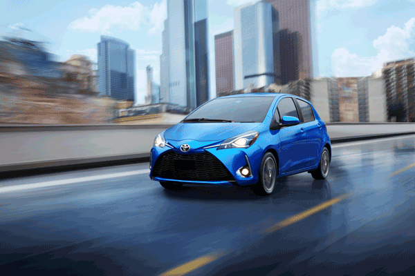 Blue 2017 Yaris at Larry H. Miller American Toyota Albuquerque
