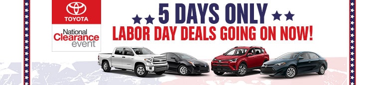 Labor Day Sales Event Toyota 