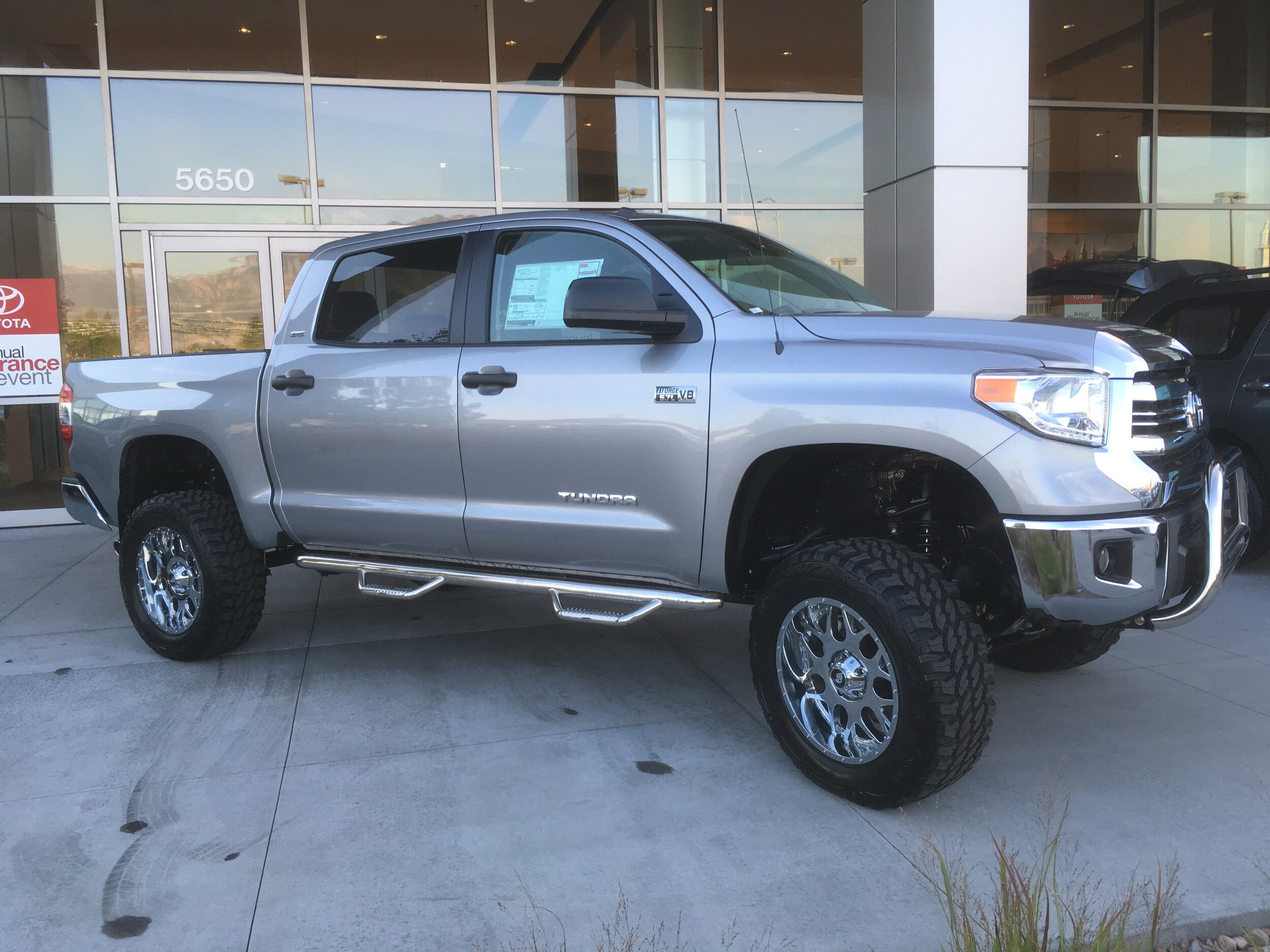 We built this truck with a chrome flash and on an affordable SR5 Tundra...a real nice package!