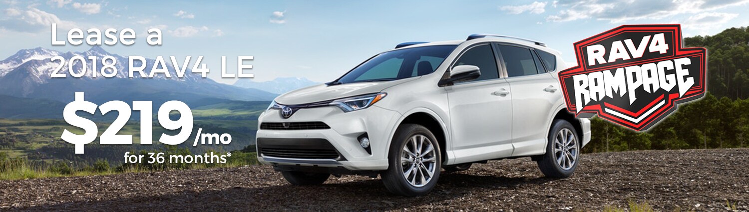 Lease for $219/mo at RAV4 Rampage Sales Event at Larry H. Miller Toyota Murray
