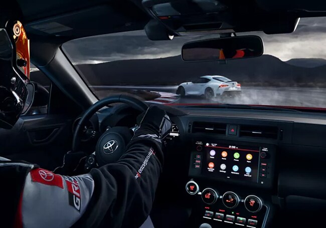 All-New 2022 Toyota GR 86 interior front view.