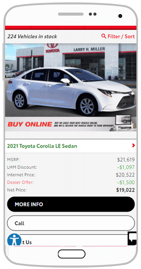 LHM mobile app new inventory screen