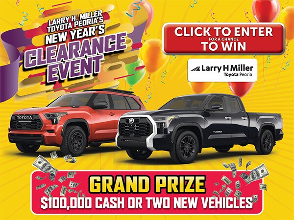 Click to Enter for a Chance to Win $100,000 Cash or Two New Vehicles!