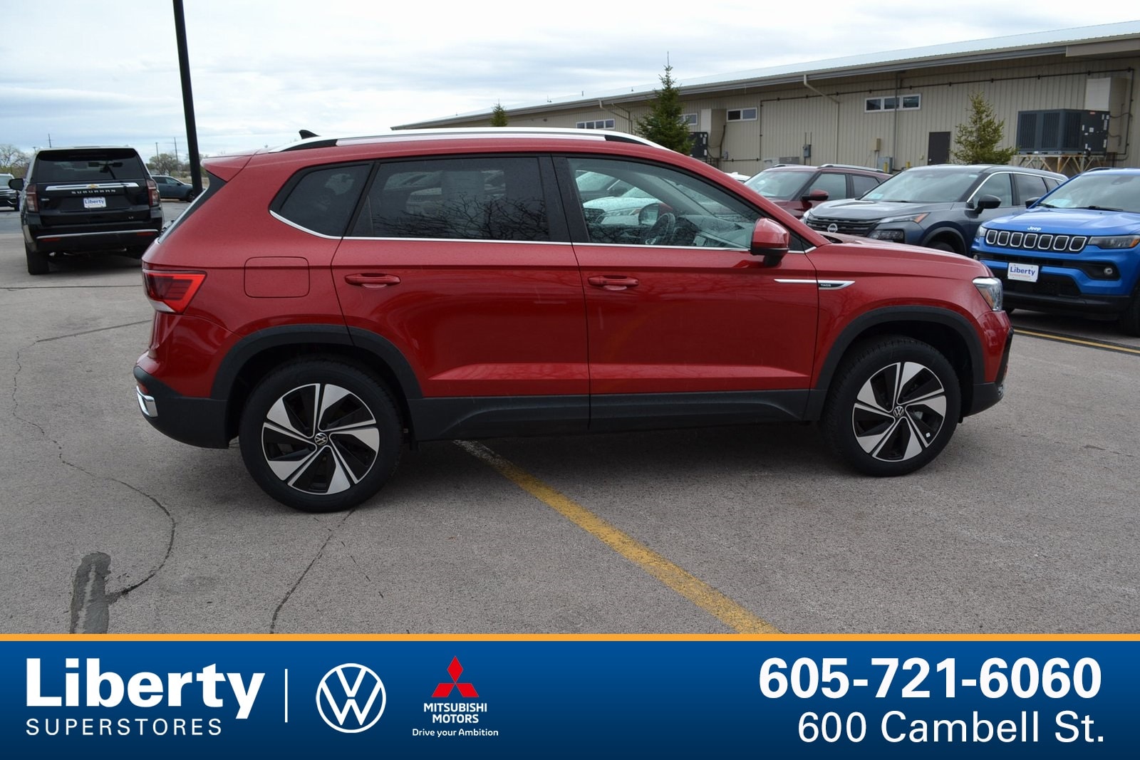 Used 2024 Volkswagen Taos SE with VIN 3VVUX7B21RM031533 for sale in Rapid City, SD
