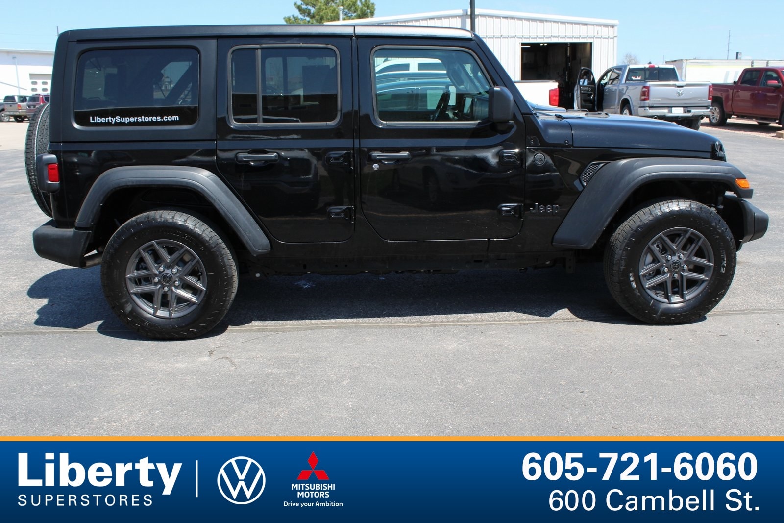 Used 2024 Jeep Wrangler 4-Door Sport S with VIN 1C4PJXDNXRW300939 for sale in Rapid City, SD