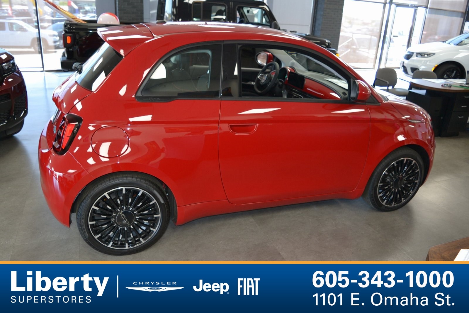 Used 2024 FIAT 500e Base with VIN ZFAFFAA41RX212305 for sale in Rapid City, SD