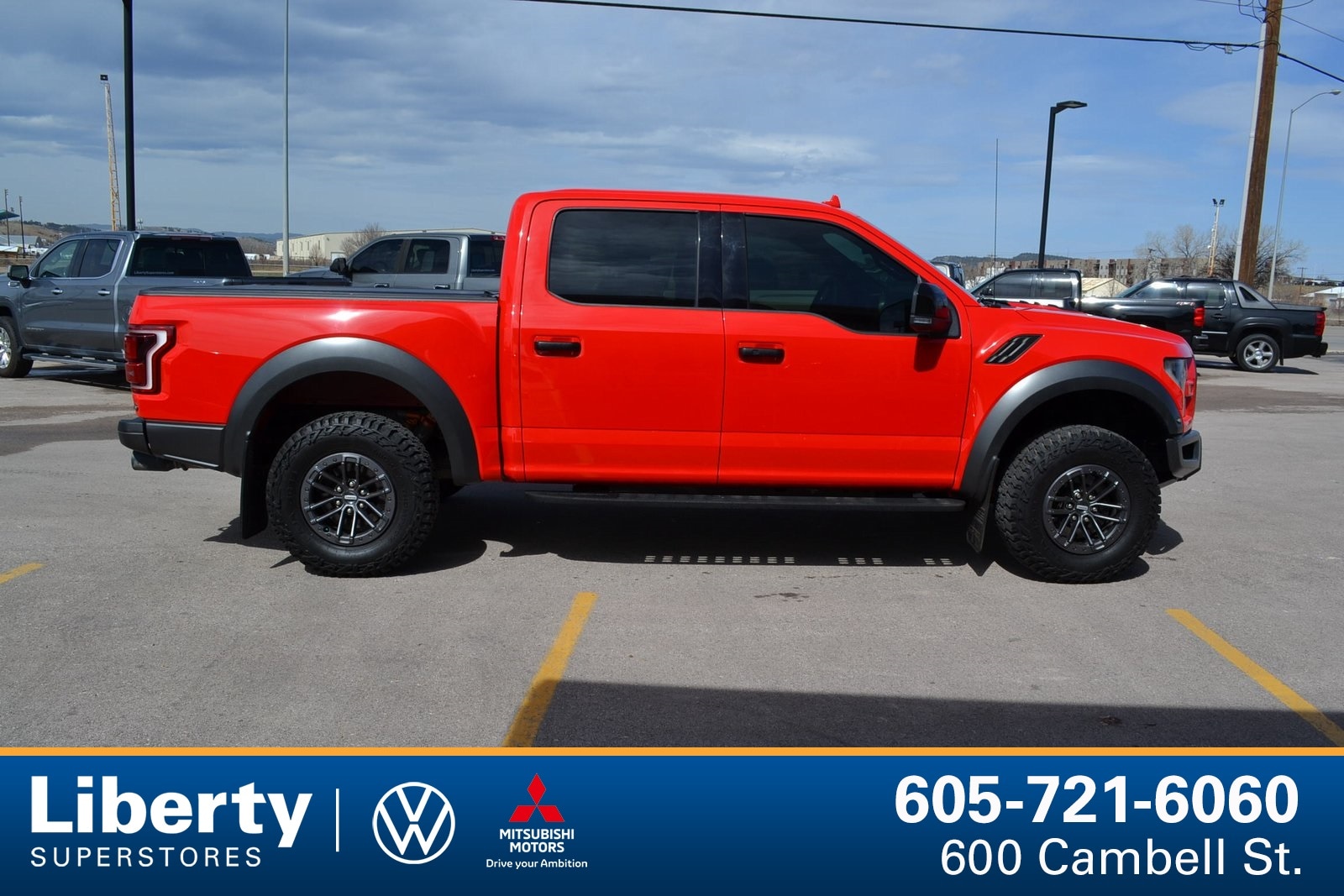 Used 2020 Ford F-150 Raptor with VIN 1FTFW1RG8LFA17662 for sale in Rapid City, SD