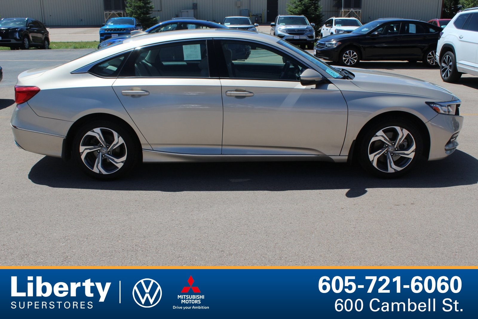 Used 2018 Honda Accord EX-L with VIN 1HGCV2F6XJA022994 for sale in Rapid City, SD