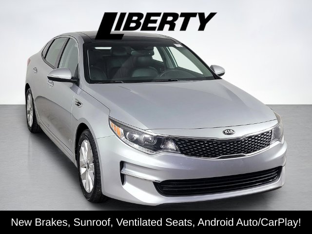 Certified 2018 Kia Optima EX with VIN 5XXGU4L30JG221386 for sale in Brunswick, OH