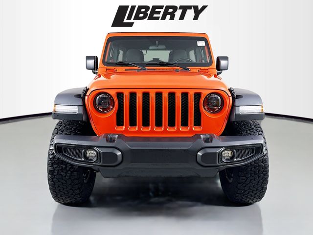 Used 2023 Jeep Wrangler 4-Door High Tide with VIN 1C4HJXDG3PW646883 for sale in Brunswick, OH