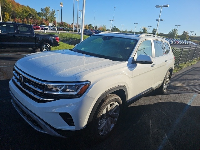 Certified 2021 Volkswagen Atlas SEL with VIN 1V2BP2CA2MC588135 for sale in Brunswick, OH