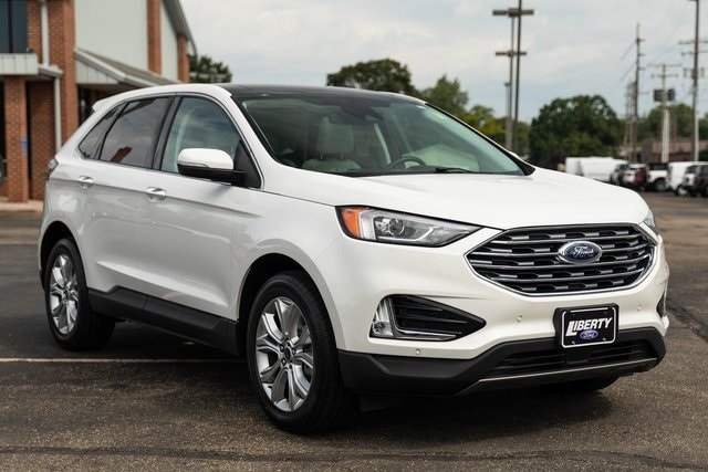 Used 2021 Ford Edge Titanium with VIN 2FMPK4K92MBA13957 for sale in Canton, OH