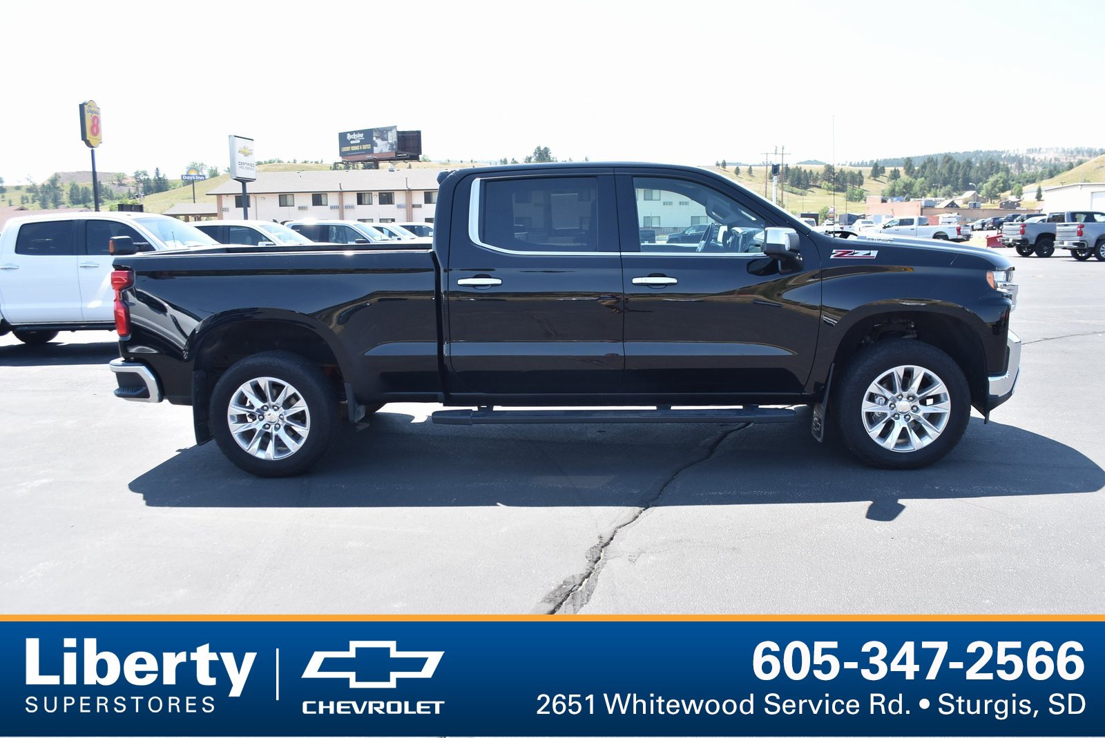 Used 2021 Chevrolet Silverado 1500 LTZ with VIN 3GCUYGET0MG257859 for sale in Sturgis, SD