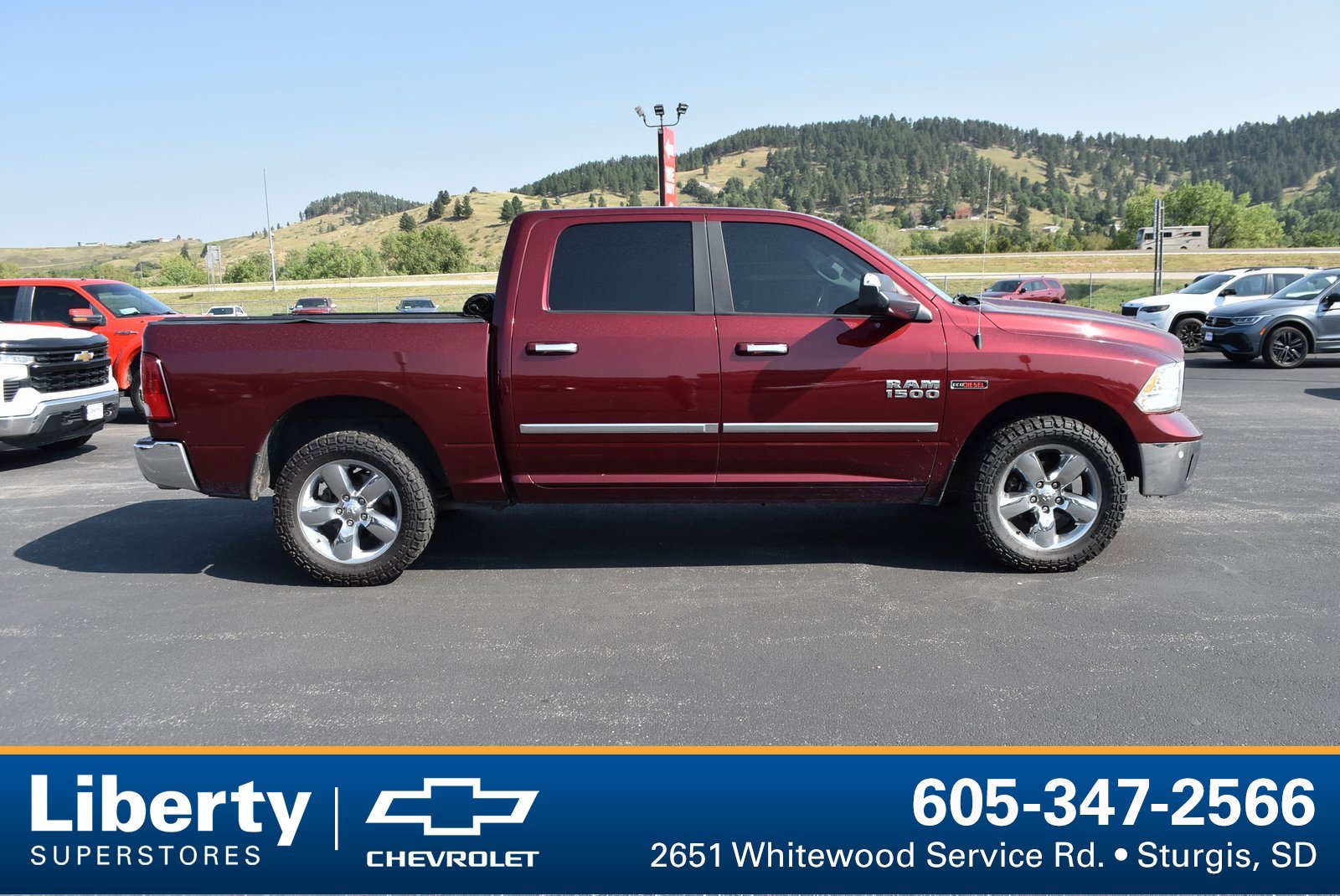 Used 2017 RAM Ram 1500 Pickup Big Horn with VIN 1C6RR7LM7HS877774 for sale in Sturgis, SD