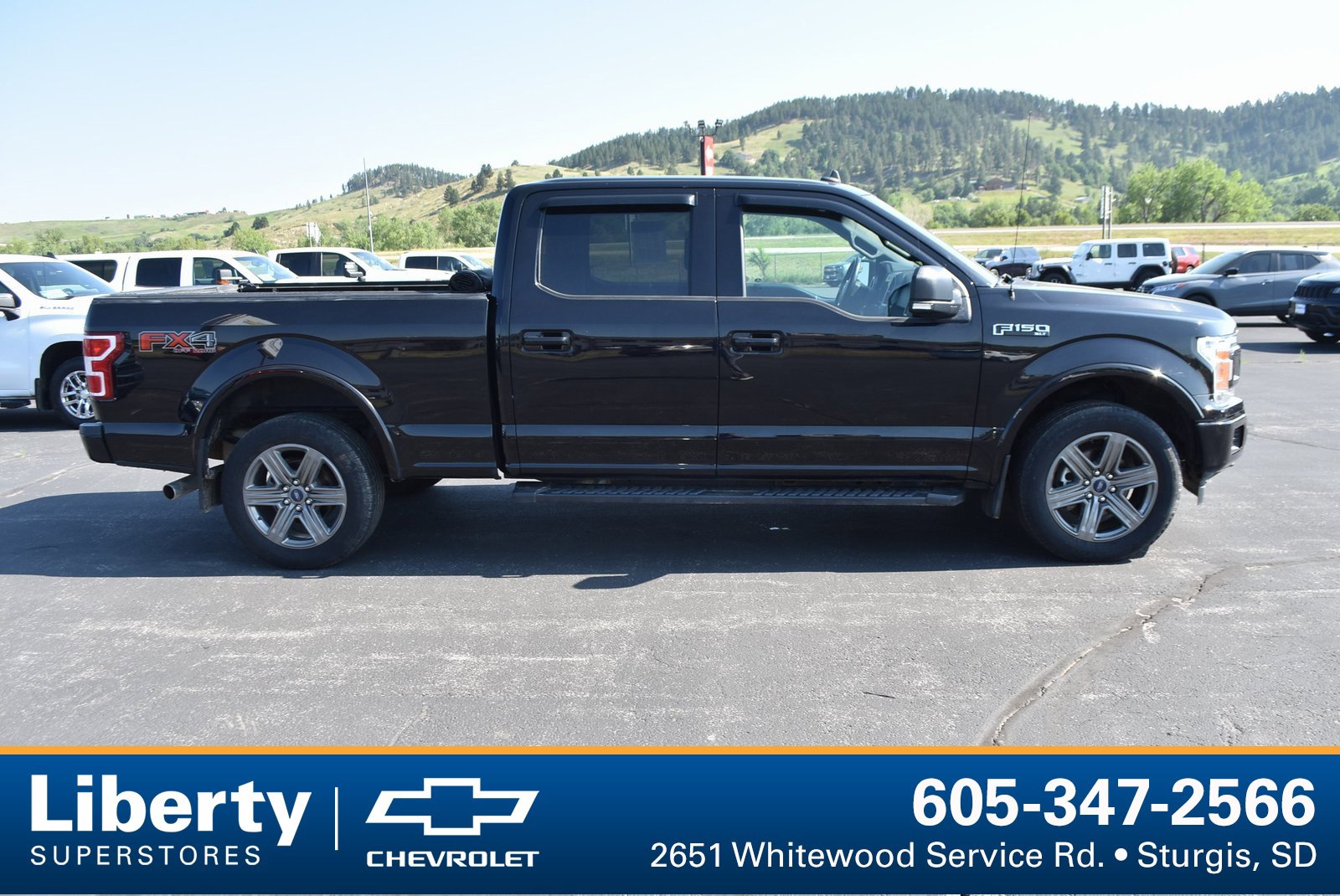 Used 2020 Ford F-150 XLT with VIN 1FTFW1E43LFB17079 for sale in Sturgis, SD