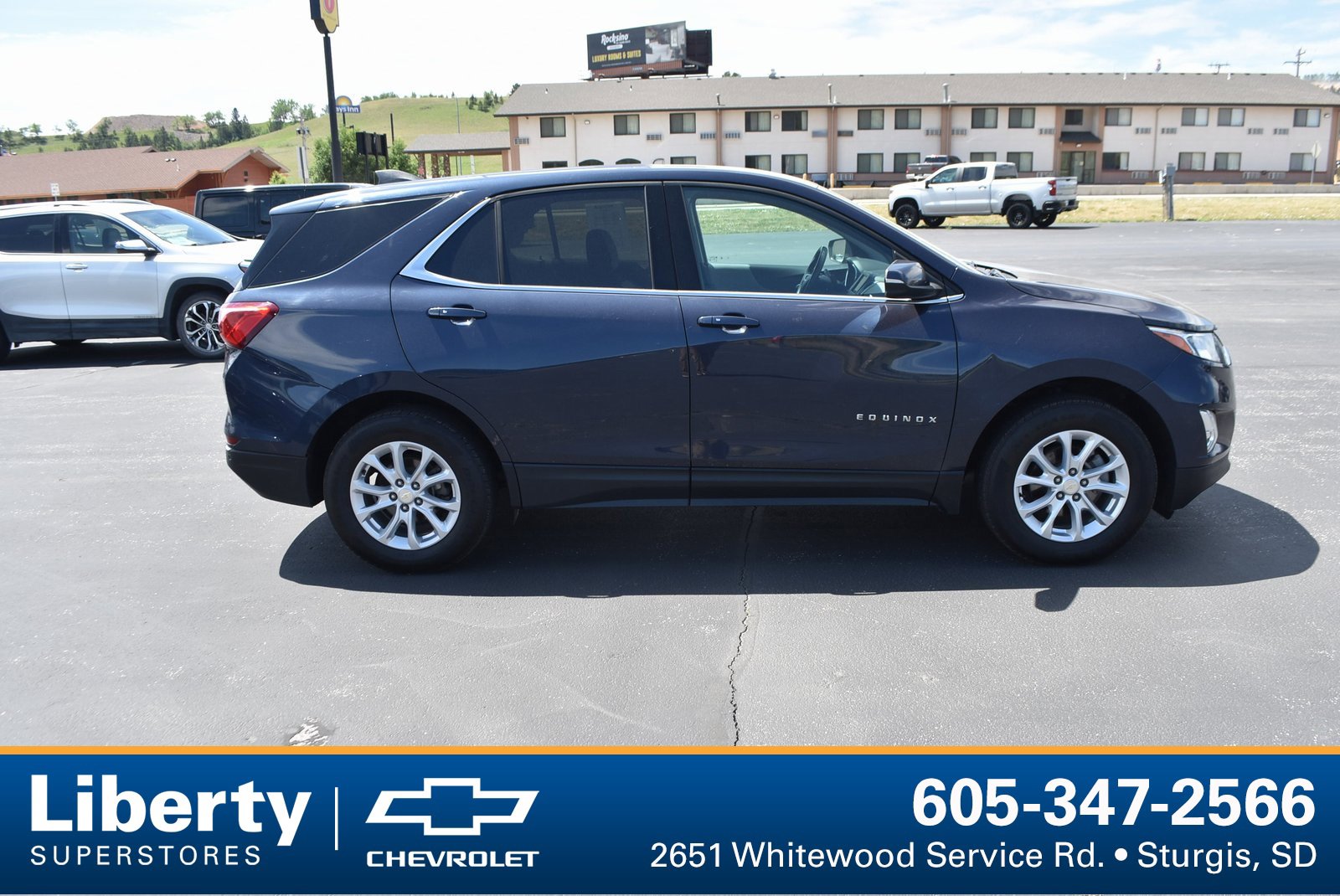 Used 2019 Chevrolet Equinox LT with VIN 3GNAXUEV8KL265578 for sale in Sturgis, SD