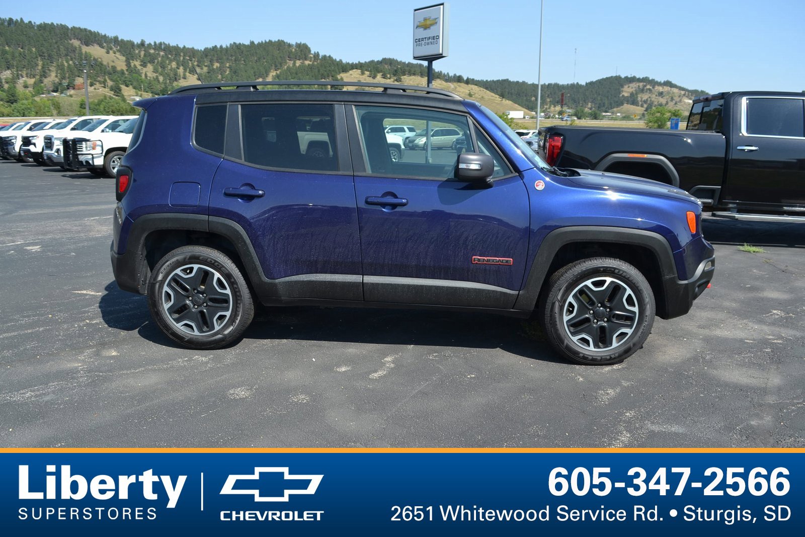 Used 2016 Jeep Renegade Trailhawk with VIN ZACCJBCT5GPC88517 for sale in Sturgis, SD