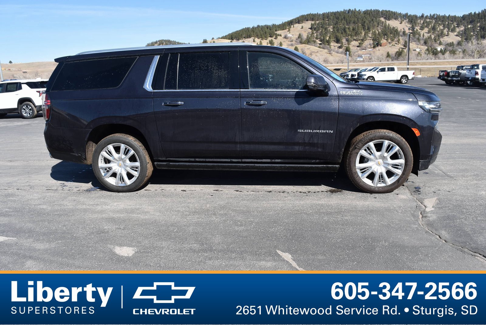 Used 2022 Chevrolet Suburban High Country with VIN 1GNSKGKL3NR362207 for sale in Sturgis, SD