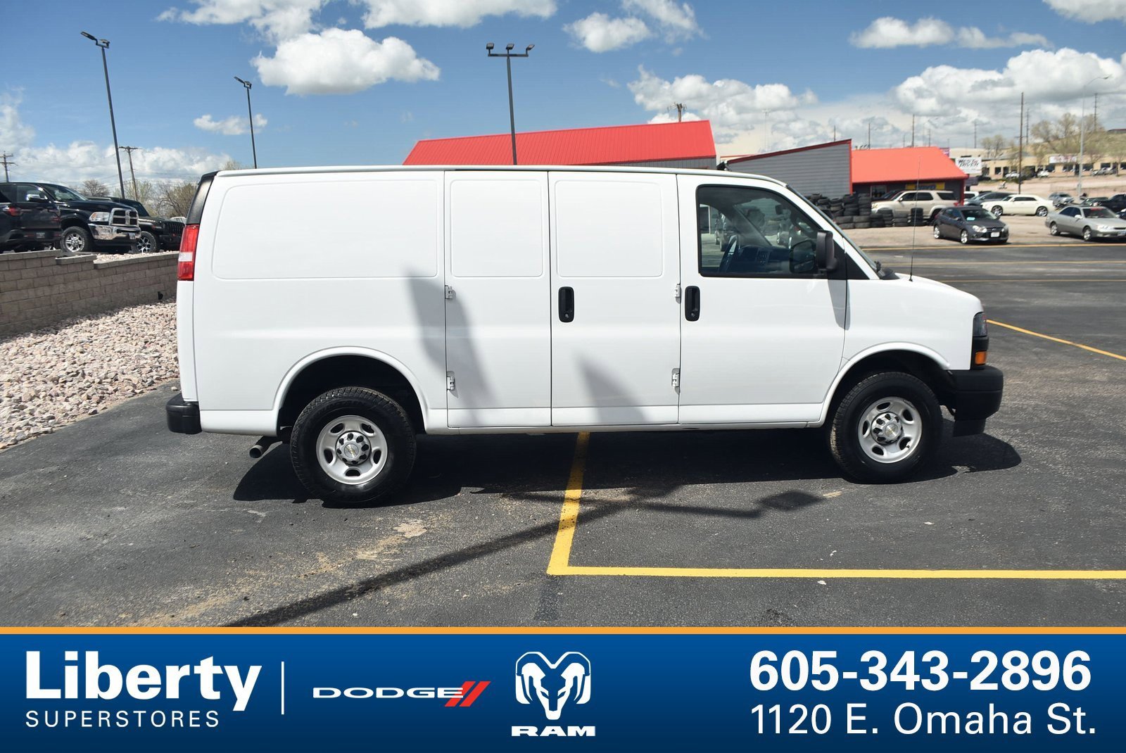 Used 2021 Chevrolet Express Cargo Work Van with VIN 1GCWGAFP7M1237231 for sale in Sturgis, SD