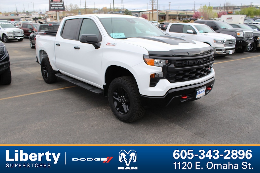 Used 2024 Chevrolet Silverado 1500 Custom Trail Boss Truck Crew Cab